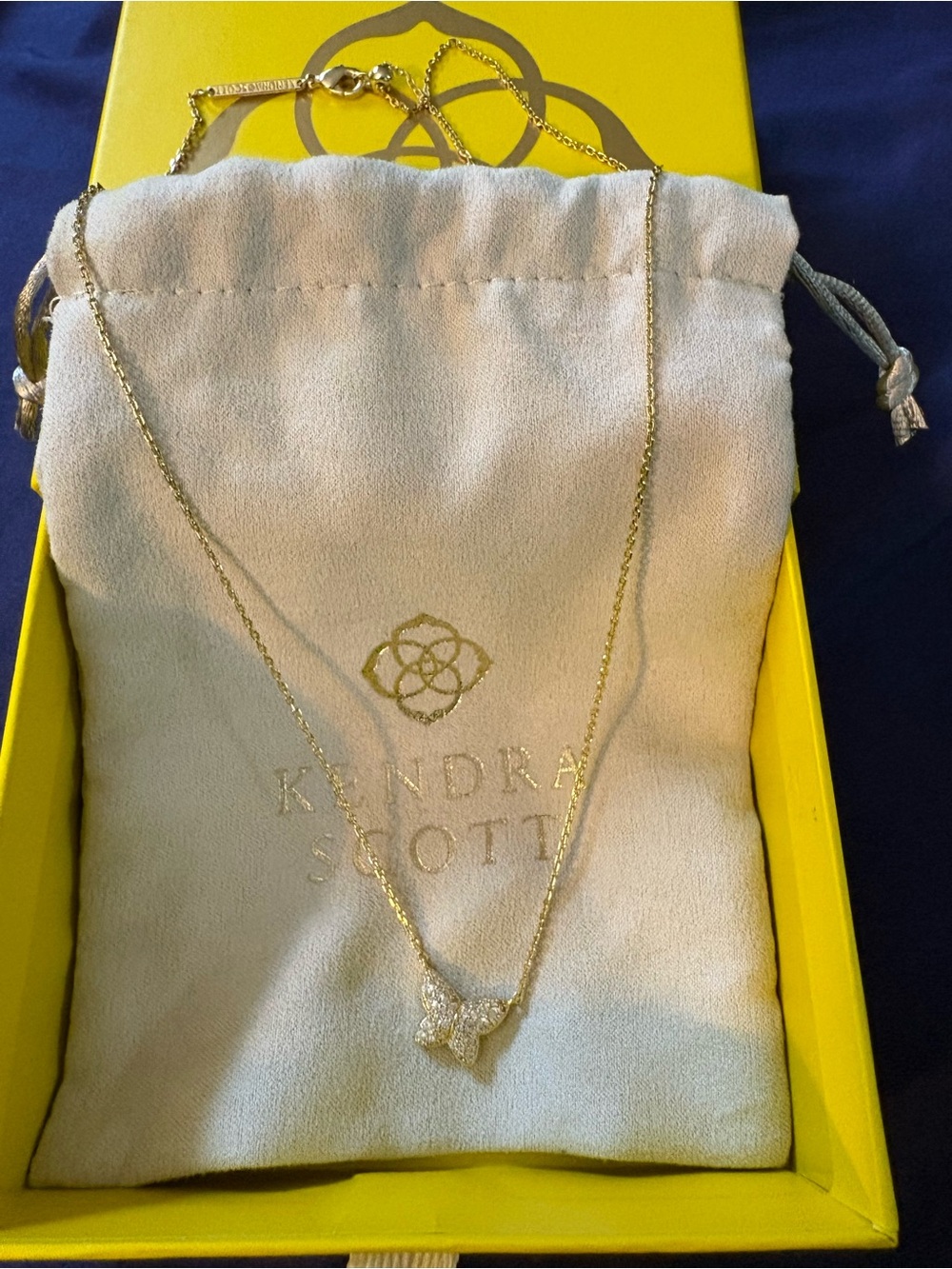 Kendra Scott Gold Pavé Heart Pendant Necklace - Gold Ari
